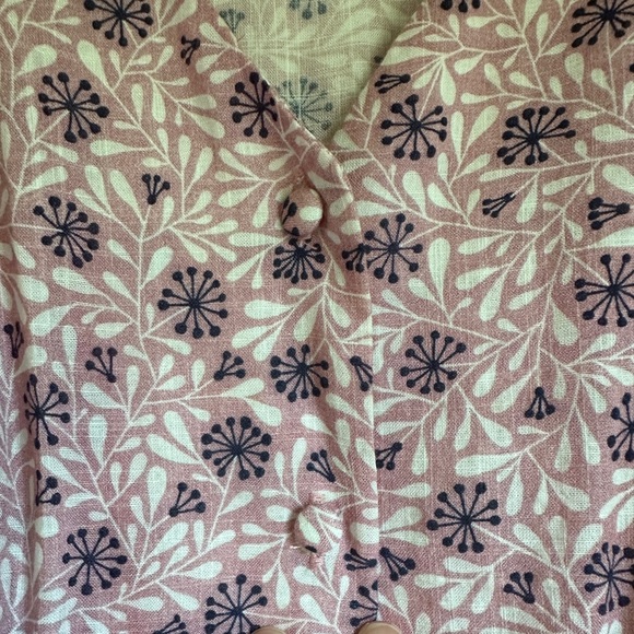 The Korner Small Long floral dress with subtle puff sleeves - Picture 4 of 4